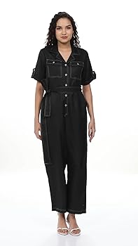 【OLD】SALSATION WEAR JUMPSUITS【USED】BLACK Buy Style Quotient Black Basic Jumpsuit (AW21SQPILCROW_BLK-S) at